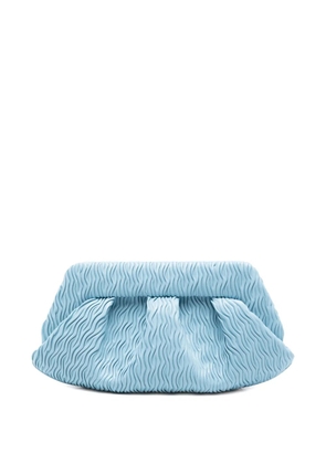 Themoirè ruched clutch bag - Blue