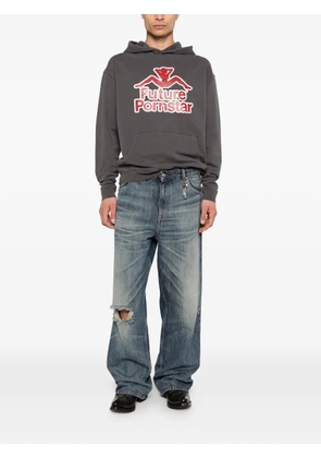 CARNE BOLLENTE Future Pornstar printed hoodie - Grey