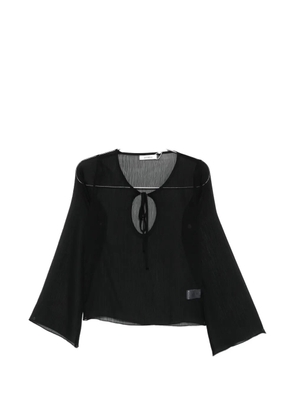 Gimaguas Delia tie-neck long-sleeve top - Black