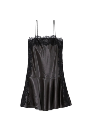 3.1 Phillip Lim lace trim mini dress - Black