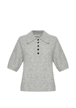 Gestuz button collared knitwear - Grey