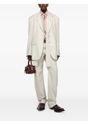 Acne Studios wool pinstripe trousers - Neutrals