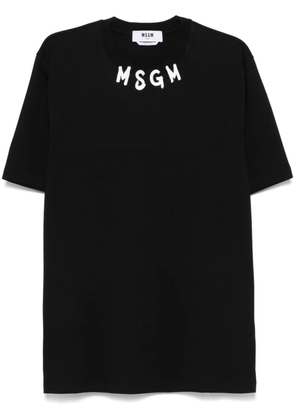MSGM logo-print T-shirt - Black
