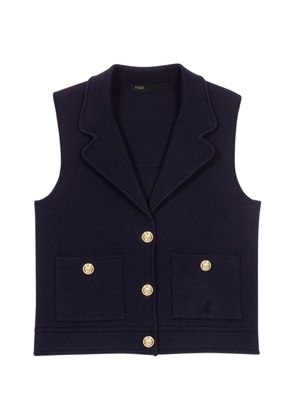 Maje button pocket vest - Blue