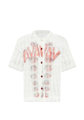 AVAVAV mesh button shirt - Neutrals