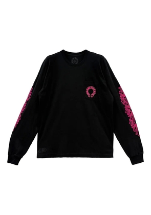 Chrome Hearts horseshoe-print long-sleeve top - Black
