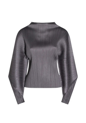 Pleats Please Issey Miyake Skyline pleated top - Grey