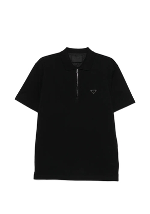 Prada half-zip polo shirt - Black