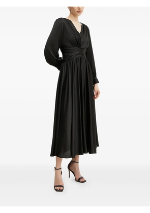 GUESS USA V-neck pleated maxi-dress - Black