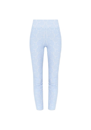 LoveShackFancy bow pattern legging - Blue
