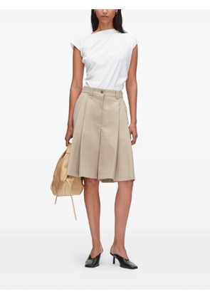 3.1 Phillip Lim pleated colour-block shorts - Neutrals