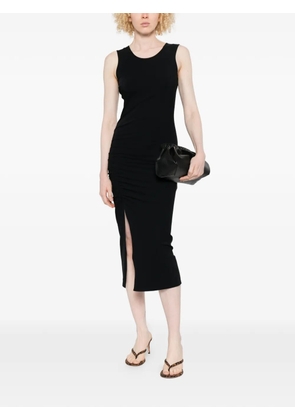 Patrizia Pepe draped midi dress - Black