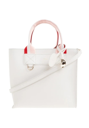 Furla striped handle tote bag - White