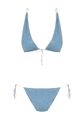 Oséree glitter-detailing bikini - Blue
