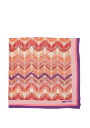 Missoni zigzag-pattern scarf - Pink