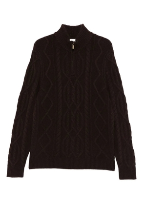BOMPARD cable-knit sweater - Brown
