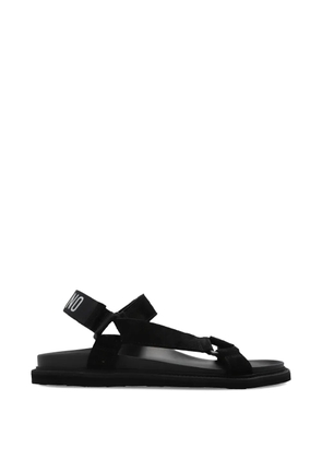 Moschino strap detail sandals - Black