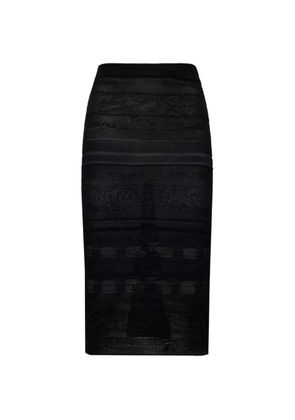 Laneus knit midi skirt - Black