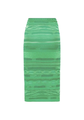 Laneus knit midi skirt - Green
