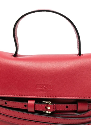 Moschino buckle leather mini bag - Red