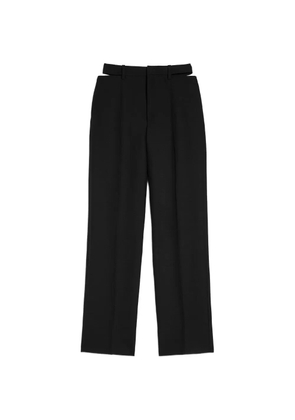 Jil Sander cut-out wool blend trousers - Black