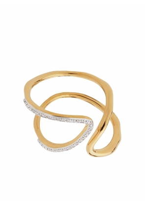 Monica Vinader Riva asymmetric-design ring - Gold