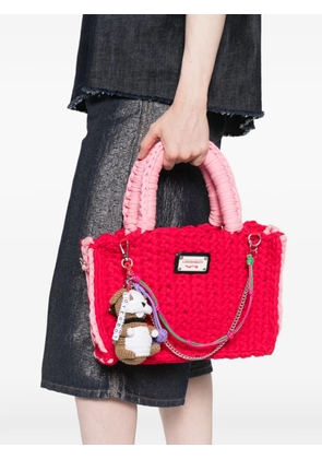 Charles Jeffrey Loverboy logo-plaque tote bag - Red