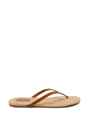 STAUD Freja thong-strap sandals - Brown