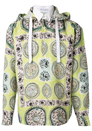 JW Anderson Mystic Paisley hooded shirt - Green