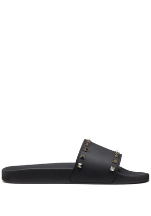 Valentino Garavani Rockstud slide sandals - Black