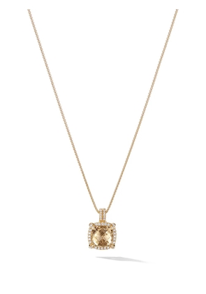 David Yurman 18kt yellow gold Châtelaine citrine and diamond pendant