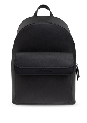 Emporio Armani logo-embossed backpack - Black