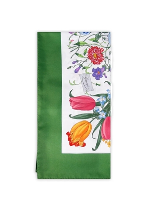 Gucci floral-print scarf - White