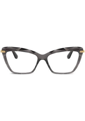 Dolce & Gabbana Eyewear cat-eye glasses - Brown