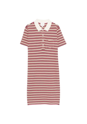 A.P.C. striped pocket mini dress - Neutrals