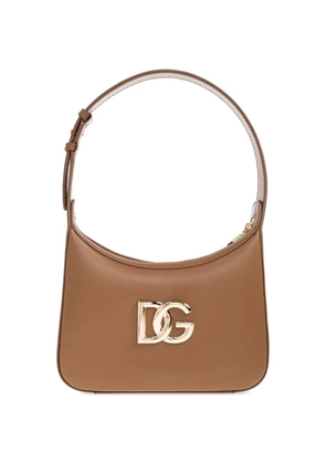 Dolce & Gabbana logo leather tote bag - Brown