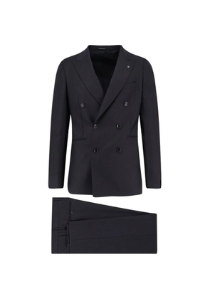 Tagliatore double-breasted brooch suit - Blue