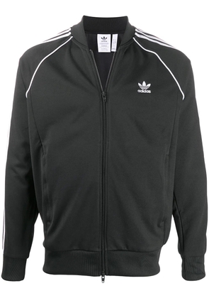 adidas stripe trim track jacket - Black