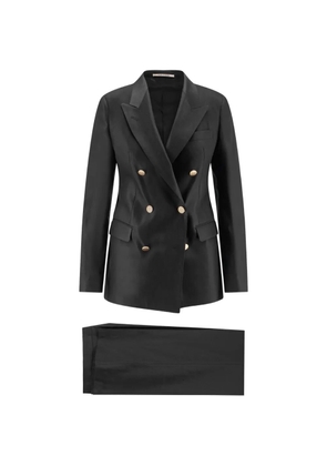 Tagliatore Parigi double-breasted peak lapel dress - Black