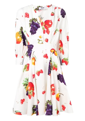MSGM fruit print dress - White