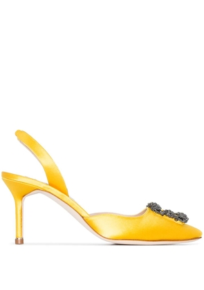 Manolo Blahnik Hangisi slingback pumps - Yellow
