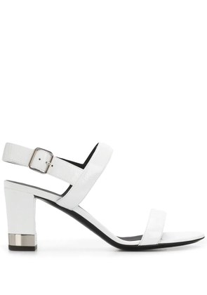Giuseppe Zanotti metallic-heel 80mm sandals - White