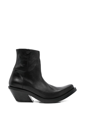 EGONlab. Spike leather boots - Black