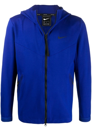 Nike zip-front hooded sweatshirt - Blue