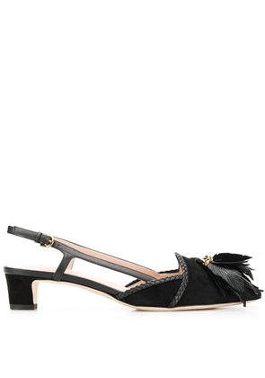 Tod's 40mm leaf-charm pumps - Black
