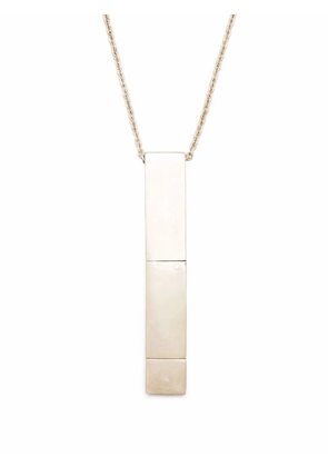 Parts of Four USB pendant necklace - Grey