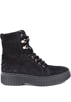 Tod's lace-up combat boots - Black