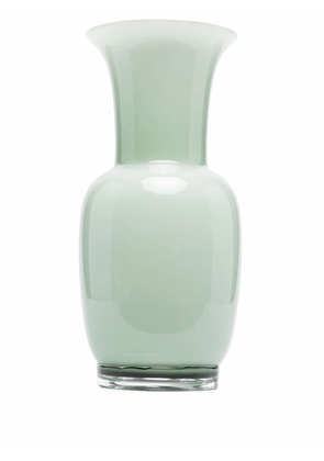 Venini Opalino glass vase - Green