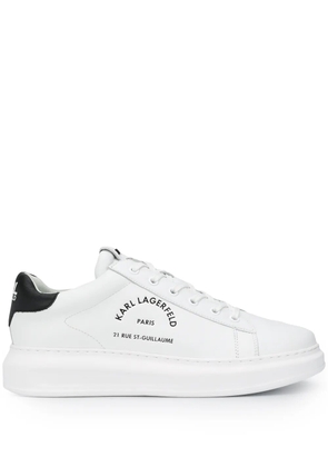 Karl Lagerfeld Rue St-Guillaume Kapri leather sneakers - White