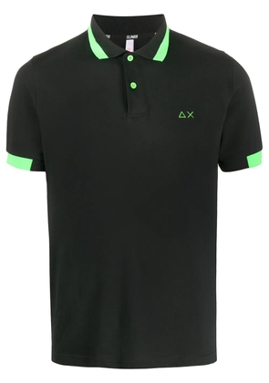 Sun68 logo polo shirt - Black